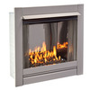 Bluegrass Living Vent Free Stainless Outdoor Gas Fireplace Insert With Reflective BL450SS-G-RBLK